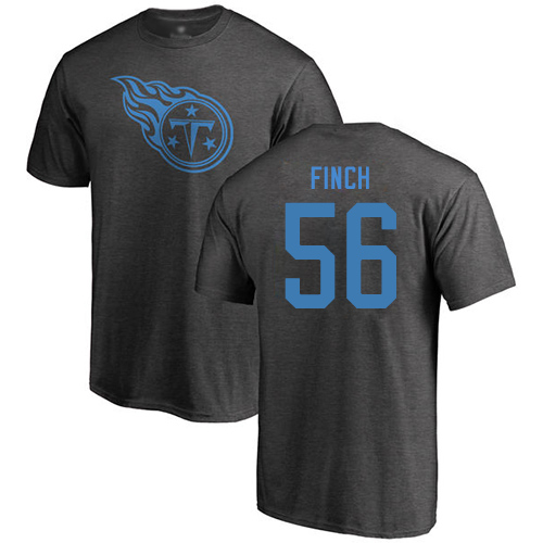 Tennessee Titans Men Ash Sharif Finch One Color NFL Football #56 T Shirt->tennessee titans->NFL Jersey